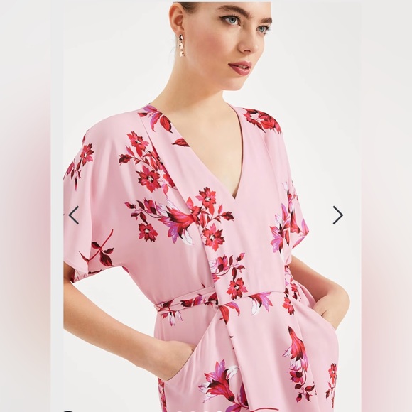 Phase Eight Brooke Floral Dress in Flint Melange, Size 8 - Picture 2 of 12